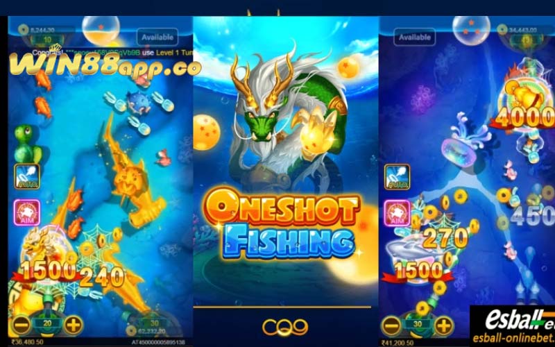 Game bắn cá One Shot Fishing tại WIN88